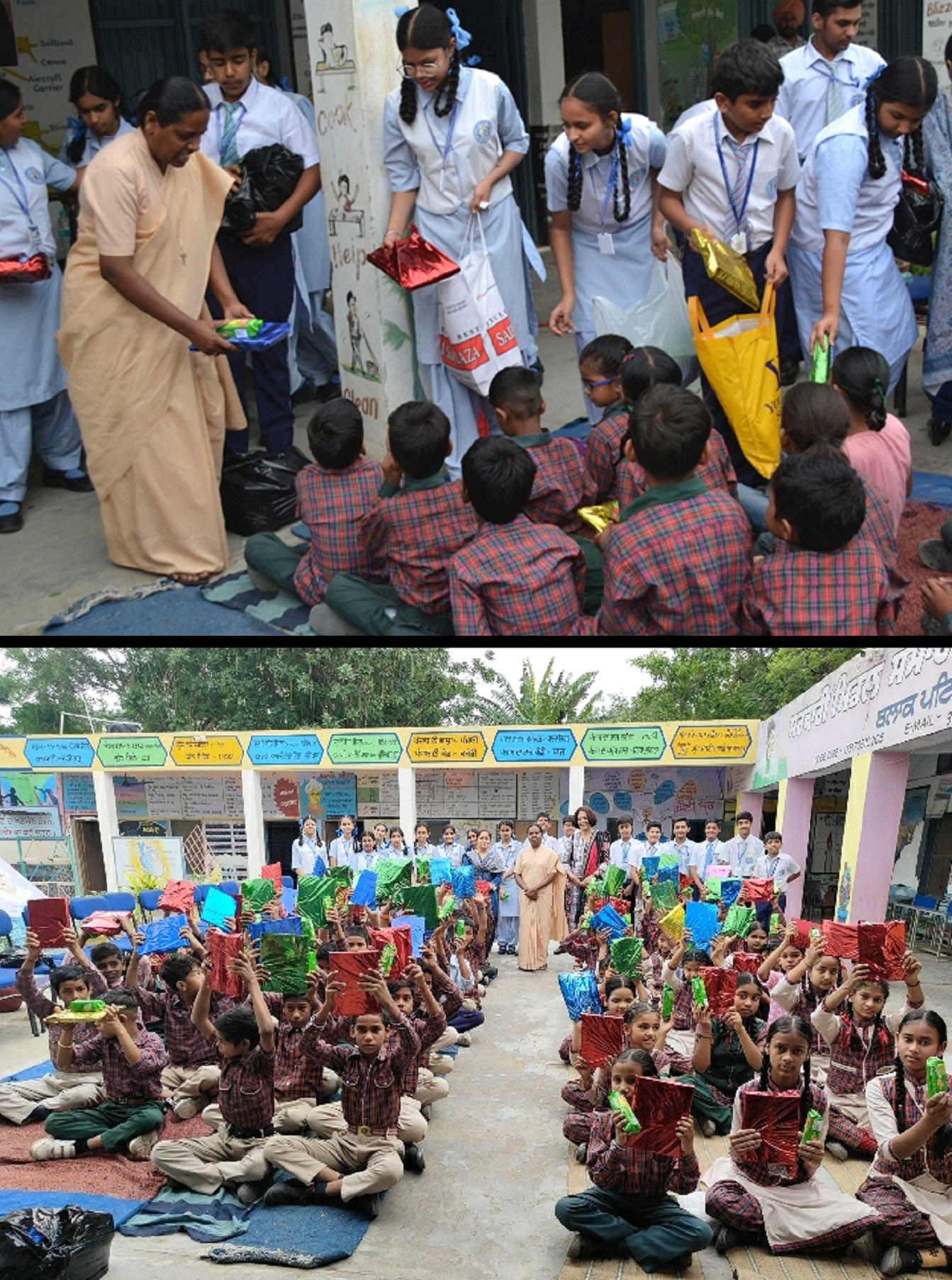 Our Lady of Fatima School distributed books, copies and stationery to 250 needy children.